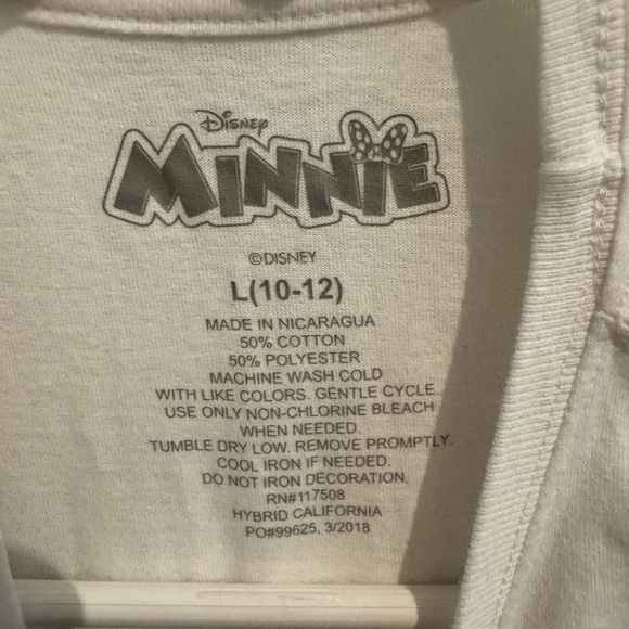 Disney Minnie Mouse Americana Flag T-Shirt Size 10/12 - Picture 2 of 4